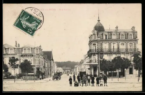 AK Romilly-sur-Seine, Rue Carnot