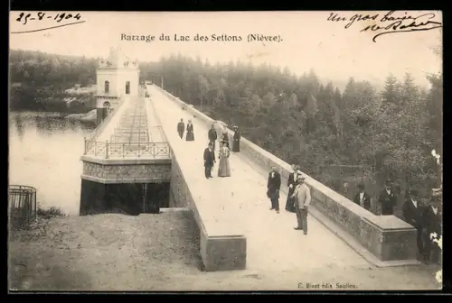AK Les des Settons /Nièvre, Barrage du Lac