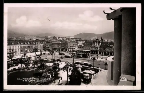 AK Nice, La Place Masséna et le Casino Municipal
