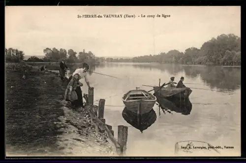 AK Saint-Pierre-du-Vauvray /Eure, Le coup de ligne