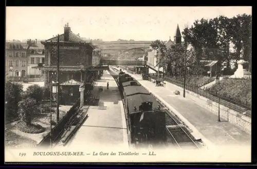 AK Boulogne-sur-Mer, La Gare des Tintelleries