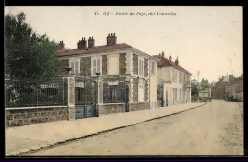 AK Gif-sur-Yvette, Entrée du Pays, cote Courcelles