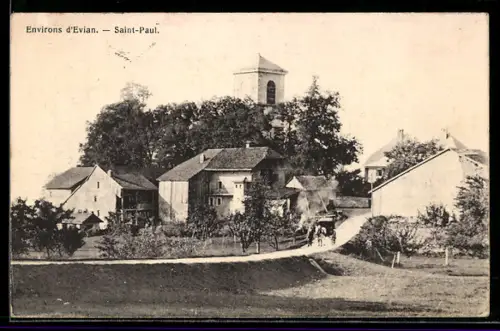 AK Saint-Paul-en-Chablais /Evian, Vue d`ensemble