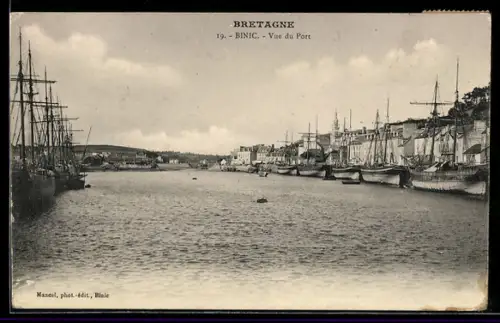 AK Binic /Bretagne, Vue du Port