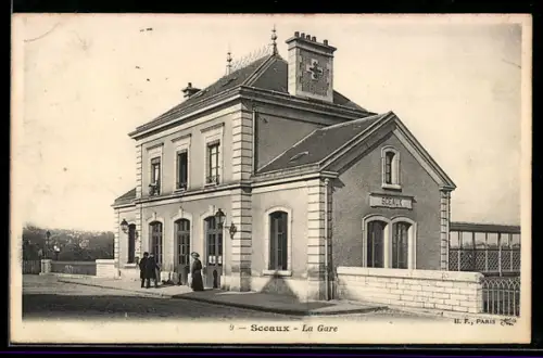 AK Sceaux, La Gare, Bahnhof im Sonnenlicht