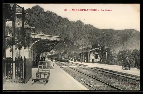 AK Villefranche-sur-Mer, La Gare