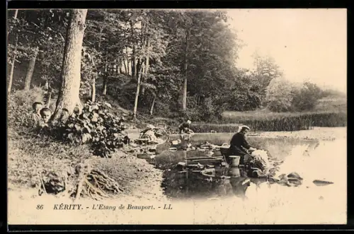 AK Kérity, l`Etang de Beauport, Lavandieres