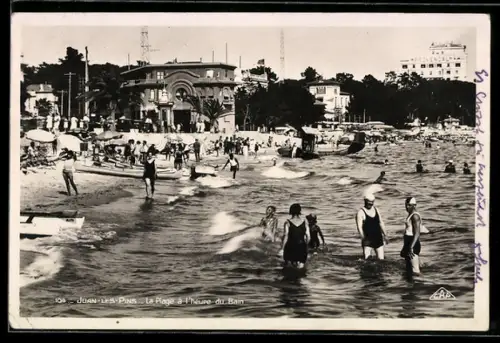 AK Juan-les-Pins, La Plage à l`heure du Bain