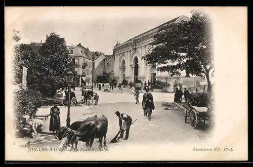 AK Aix-les-Bains, La Place des Bains