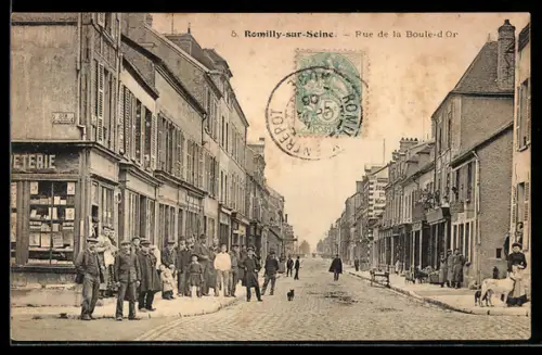 AK Romilly-sur-Seine, Rue de la Boule-d`Or