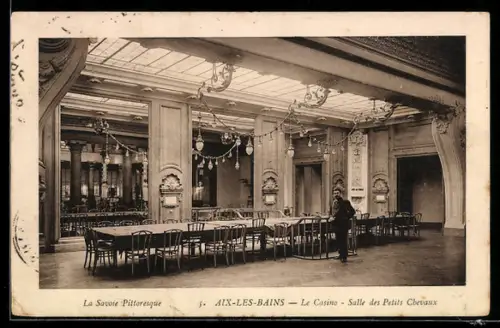 AK Aix-les-Bains /La Savoie, Le Casino, Salle des Petits Chevaux