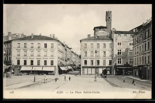 AK Albi, La Place Sainte-Cécile