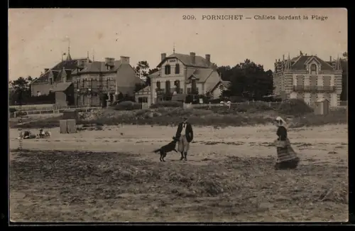 AK Pornichet, Châlets bordant la Plage