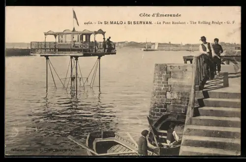 AK Saint-Malo, De St Malo à St Servan, Le Pont Roulant