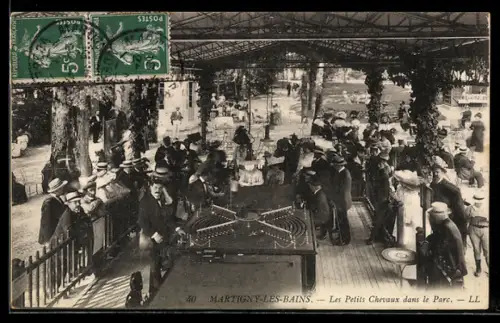 AK Martigny-les-Bains, Les Petits Chevaux dans le Parc