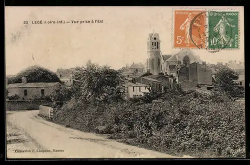 AK Legé /Loire-Inf., Vue prise à l`Est