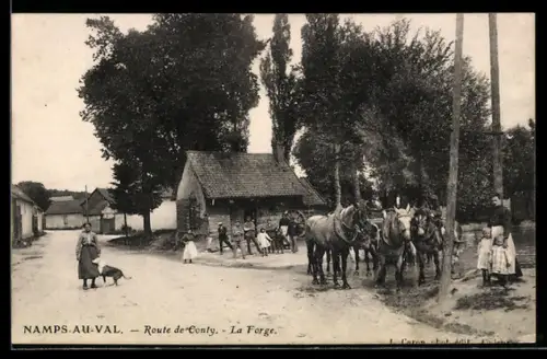 AK Namps-au-Val, Route de Conty, La Forge