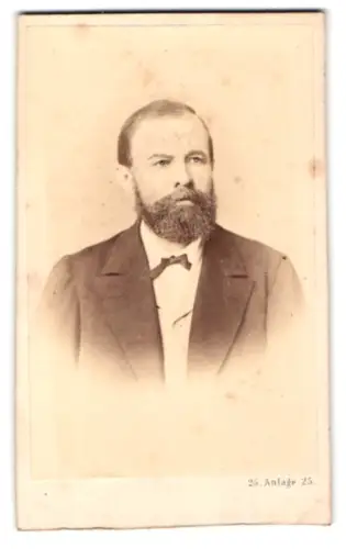 Fotografie J. Schulze, Heidelberg, Anlage 25, Porträt des Herrn Lenz