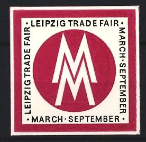 Reklamemarke Leipzig, Leipzig Trade Fair, MM-Logo