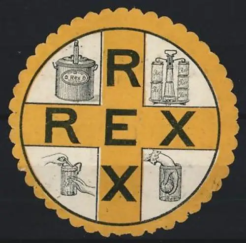Reklamemarke Rex, Küchengeräte und Zubehör