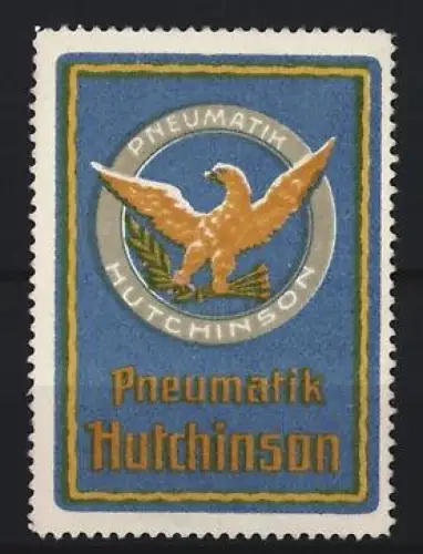 Reklamemarke Pneumatik Hutchinson, Adler-Symbol