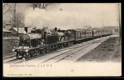 AK Bournemouth Express, London & South Western Railway, englische Eisenbahn