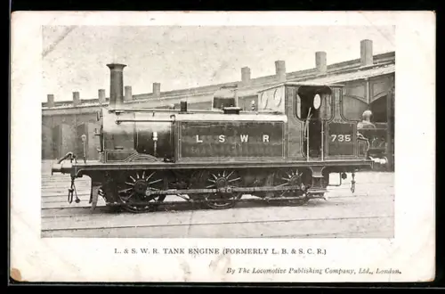AK London & South Western Railway Tank Engine, No. 735, englische Eisenbahn