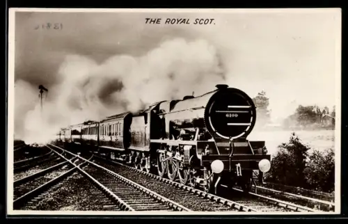 AK The Royal Scot Engine, No. 6100, englische Eisenbahn