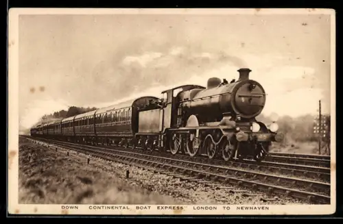 AK Down Continental Boat Express, London to Newhaven, englische Eisenbahn