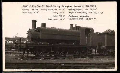 AK G. N. R. No. 979 engine, Class M5, Patrick Stirling, englische Eisenbahn