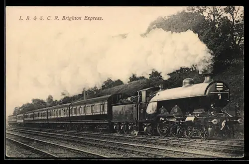 AK L.B. & S.C.R. Brighton Express, englische Eisenbahn