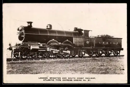AK Englische Eisenbahn-Lokomotive No. 37 der London Brighton & South Coast Railway