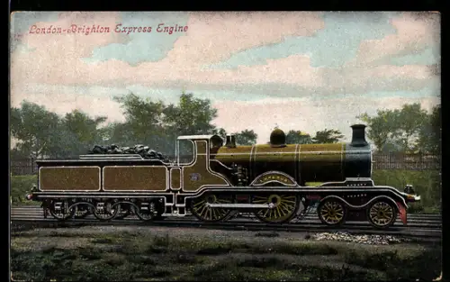 AK London-Brighton Express Engine, englische Eisenbahn