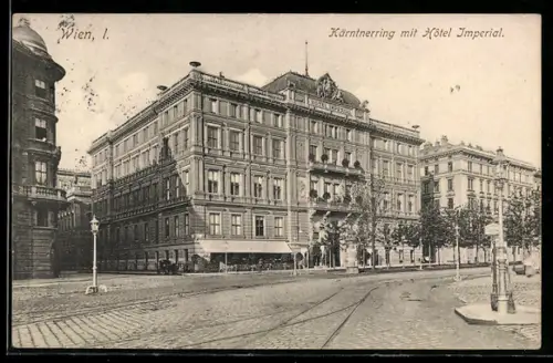 AK Wien, Kärntnerring mit Hotel Imperial