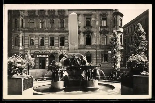 AK Wien, Carl Borromäus-Brunnen von Engelhart