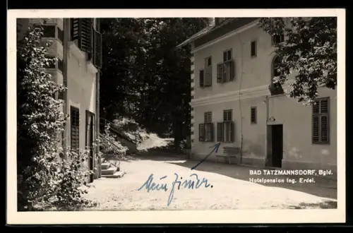AK Bad Tatzmannsdorf /Bgld., Hotelpension Ing. Erdel