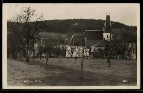 AK Zeillern /N. Oe., Panorama mit Kirche