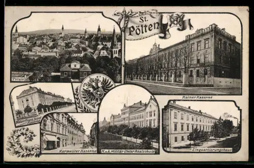 AK St. Pölten, Einquartierungshaus, Rainer-Kaserne, Karmeliter-Kaserne