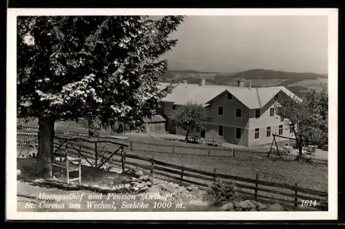 AK St. Corona am Wechsel, Alpengasthof und Pension Orthof