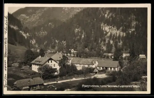 AK Nasswald, Forstverwaltung der Gemeinde Wien