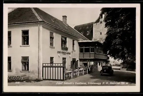 AK Lichtenegg /N. D., Josef Schuchs Gasthaus