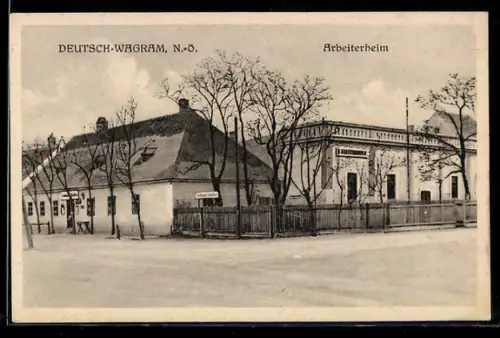 AK Deutsch-Wagram /N.-Ö., Arbeiterheim