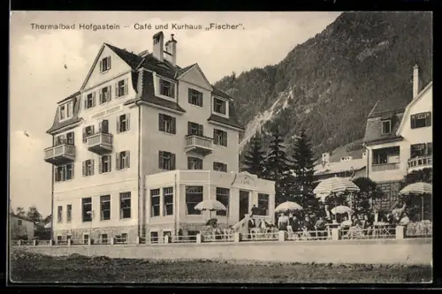 AK Hofgastein, Café und Kurhaus Fischer