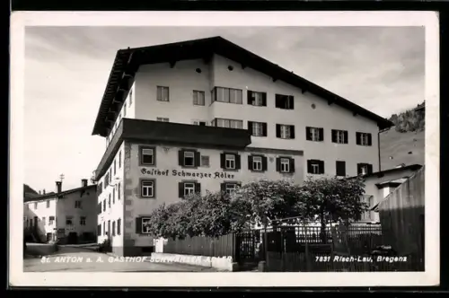 AK St. Anton a. A., Gasthof Schwarzer Adler