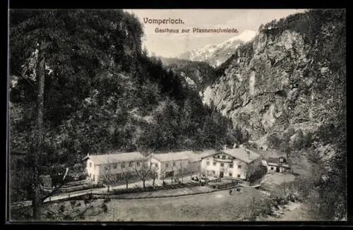 AK Vomp, Vomperloch, Gasthaus zur Pfannenschmiede