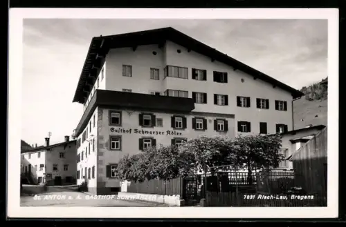 AK St. Anton a. A., Gasthof Schwarzer Adler