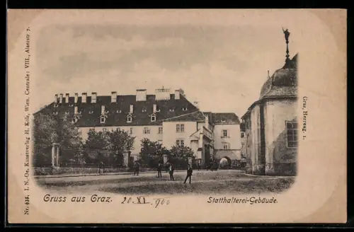 AK Graz, Statthalterei-Gebäude