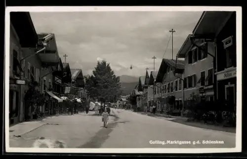 AK Golling, Marktgasse g.d. Schlenken