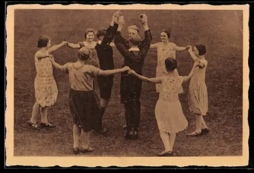 AK Berlin, Jung-Märkische Tanzschar tanzt die Jägerquadrille