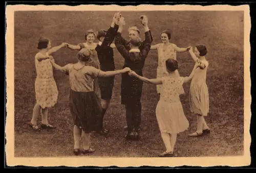 AK Berlin, Jägerquadrille, getanzt von der Jung-Märkischen Tanzschar